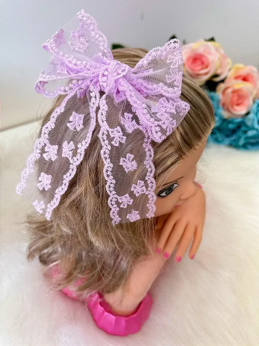 Laço jessica renda lilas, foto 2
