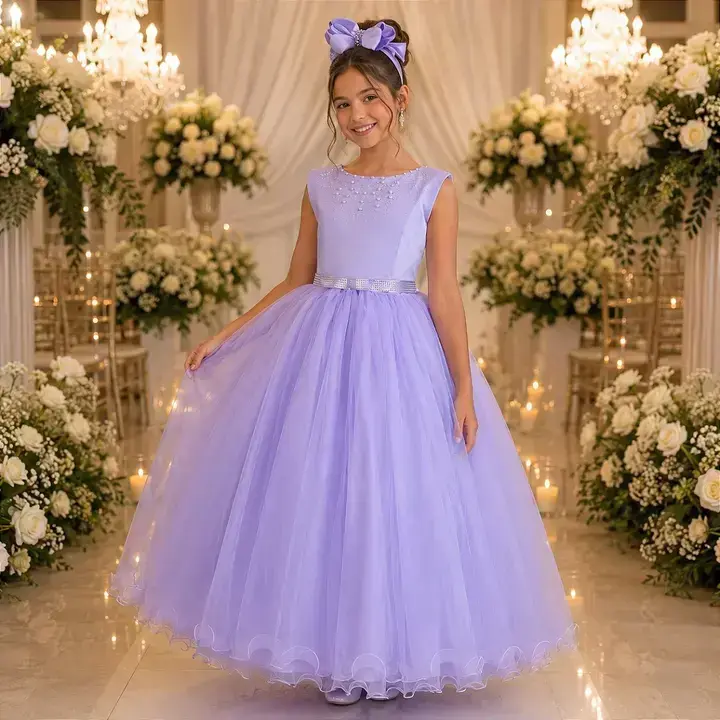Vestido longo regata lilás