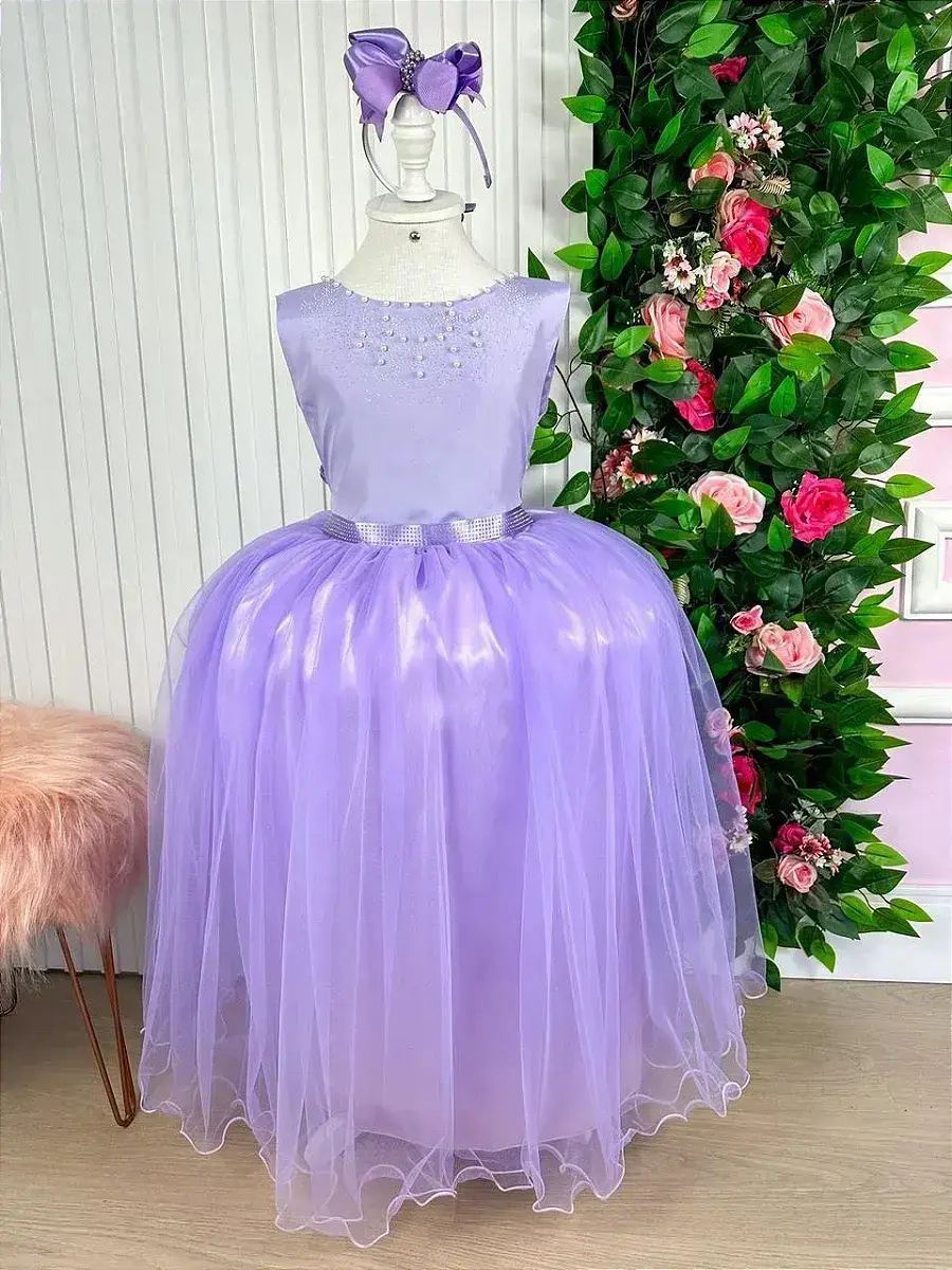 Vestido longo regata lilás, foto 2