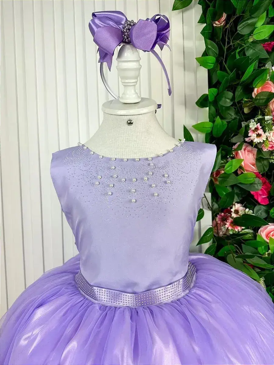 Vestido longo regata lilás, foto 3