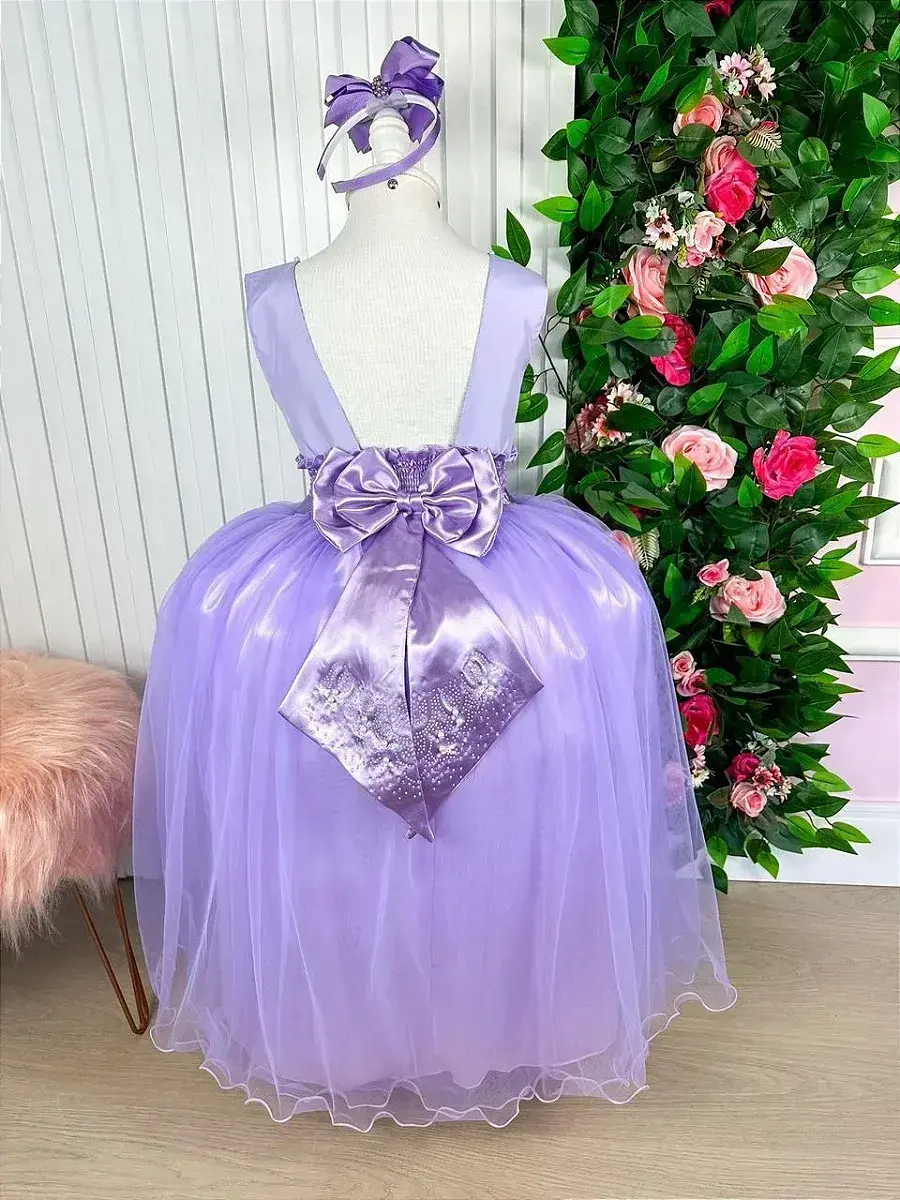 Vestido longo regata lilás, foto 4