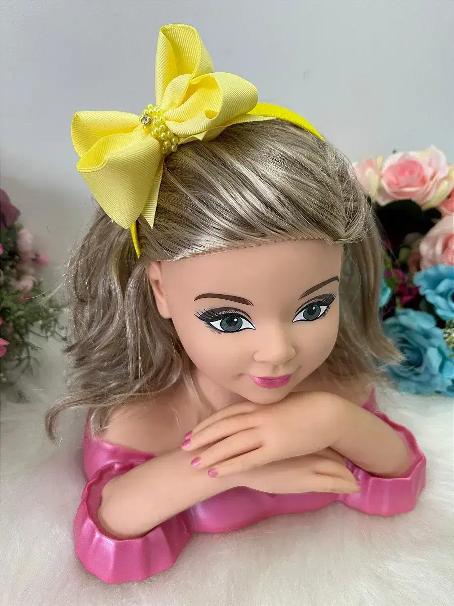 Tiara bianca amarelo