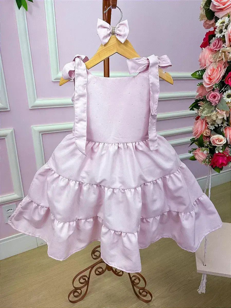 Vestido giovana rosa