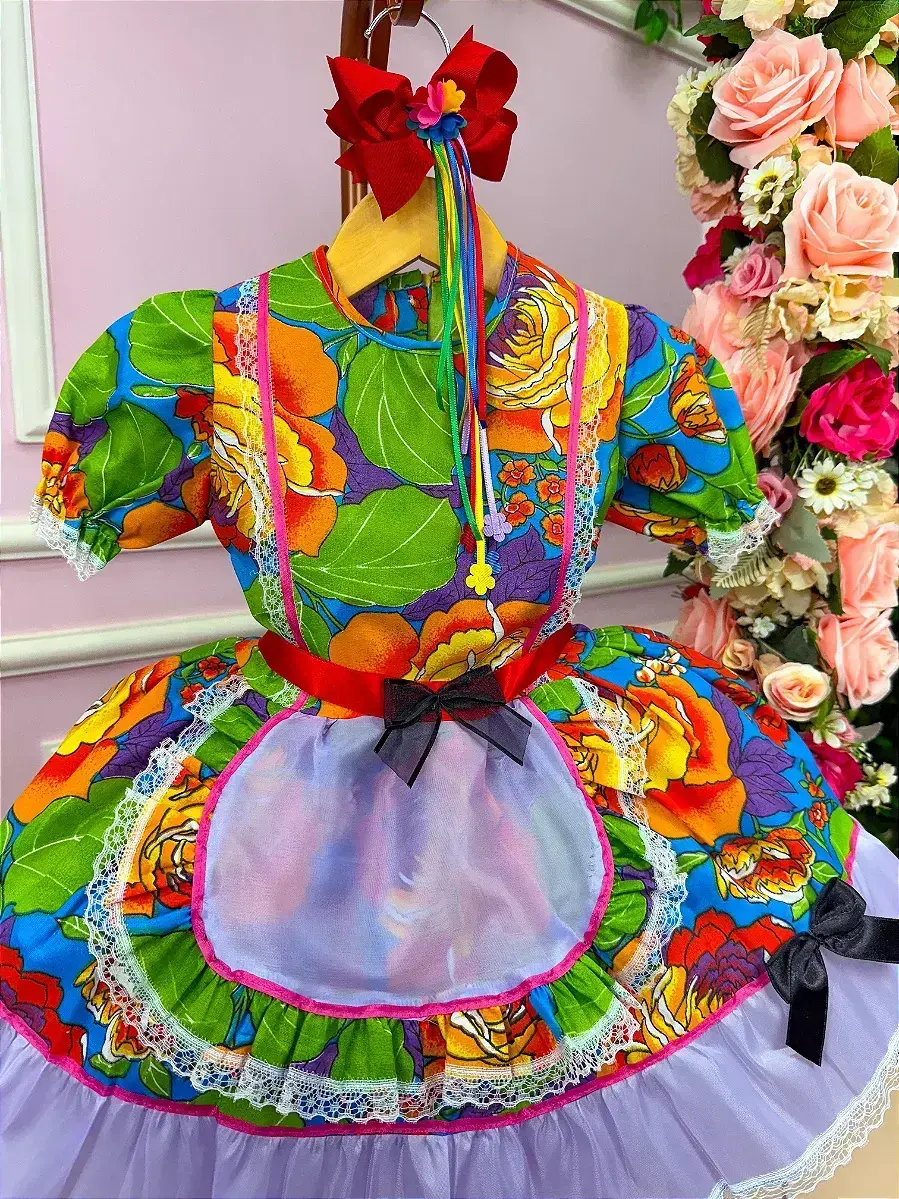 Vestido junino tropical rafinha, foto 3