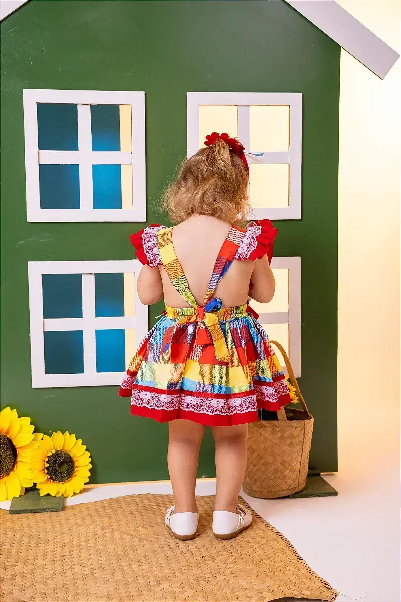 Vestido junino vermelho, foto 4