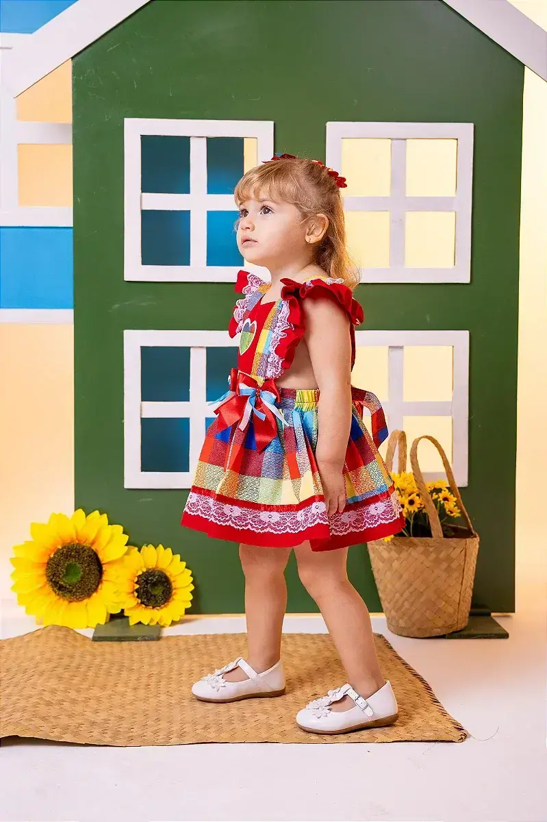 Vestido junino vermelho, foto 2