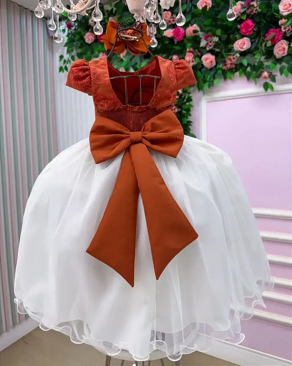 Vestido midi sabrina terracota off, foto 6