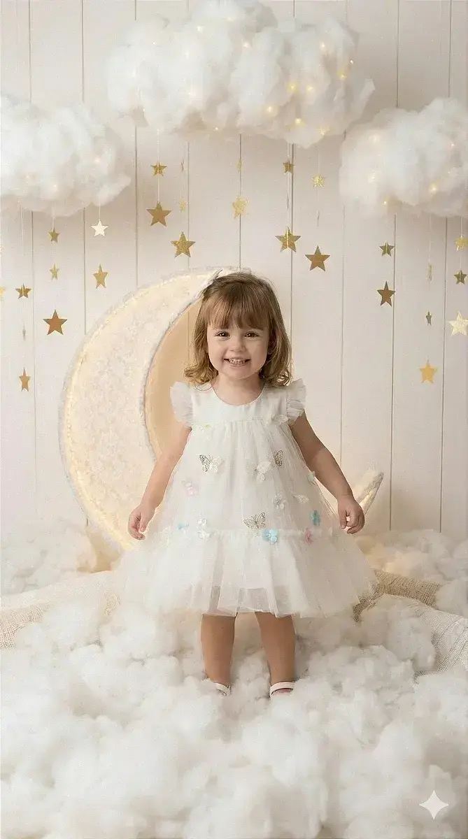Vestido jardim das borboletas baby liz off, foto 2