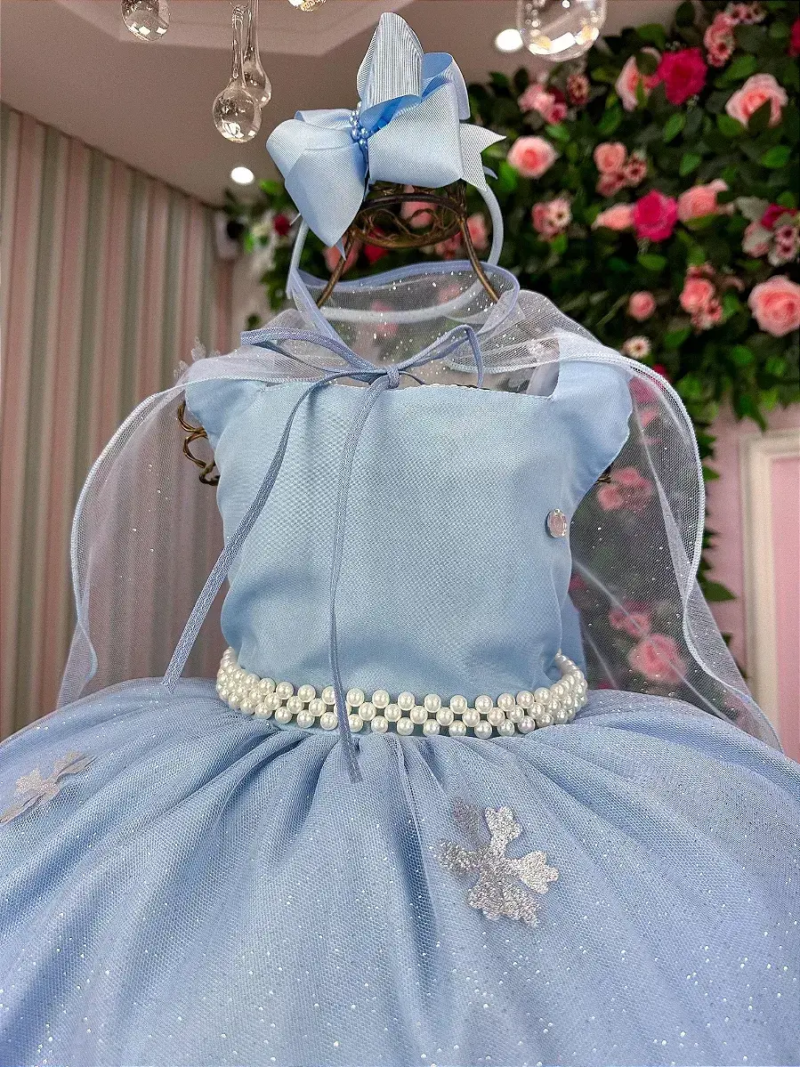 Vestido festa princesa gelo, foto 3