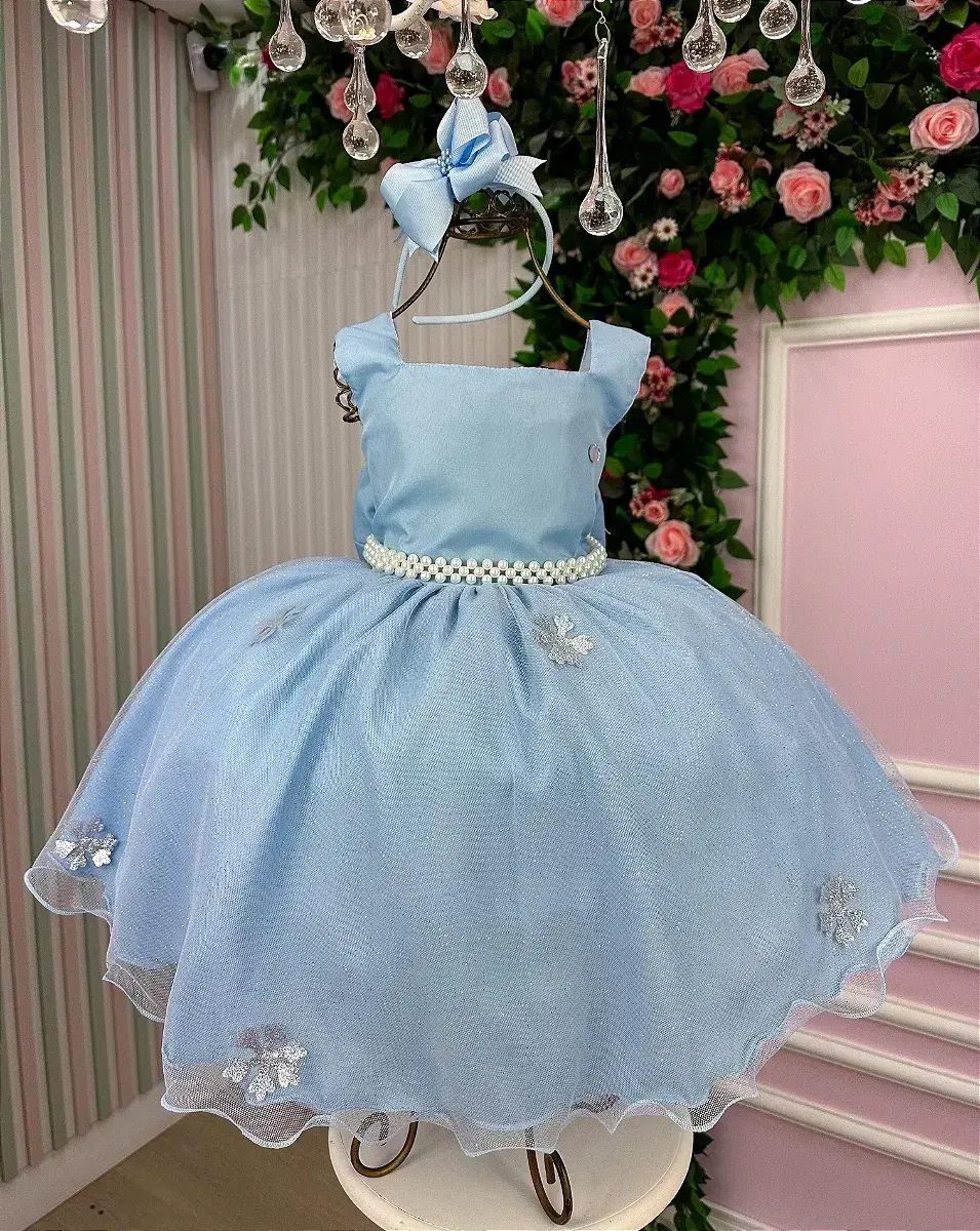 Vestido festa princesa gelo, foto 7