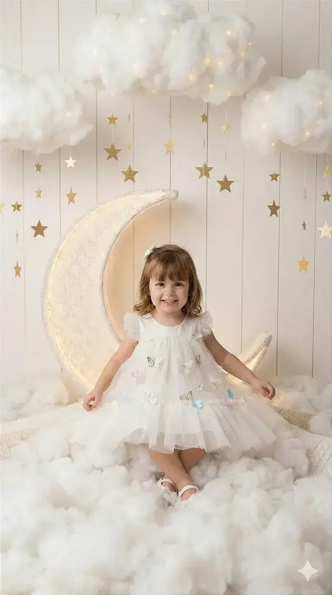 Vestido jardim das borboletas baby liz off, foto 3