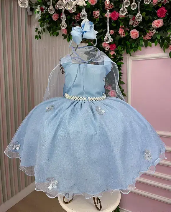 Vestido festa princesa gelo