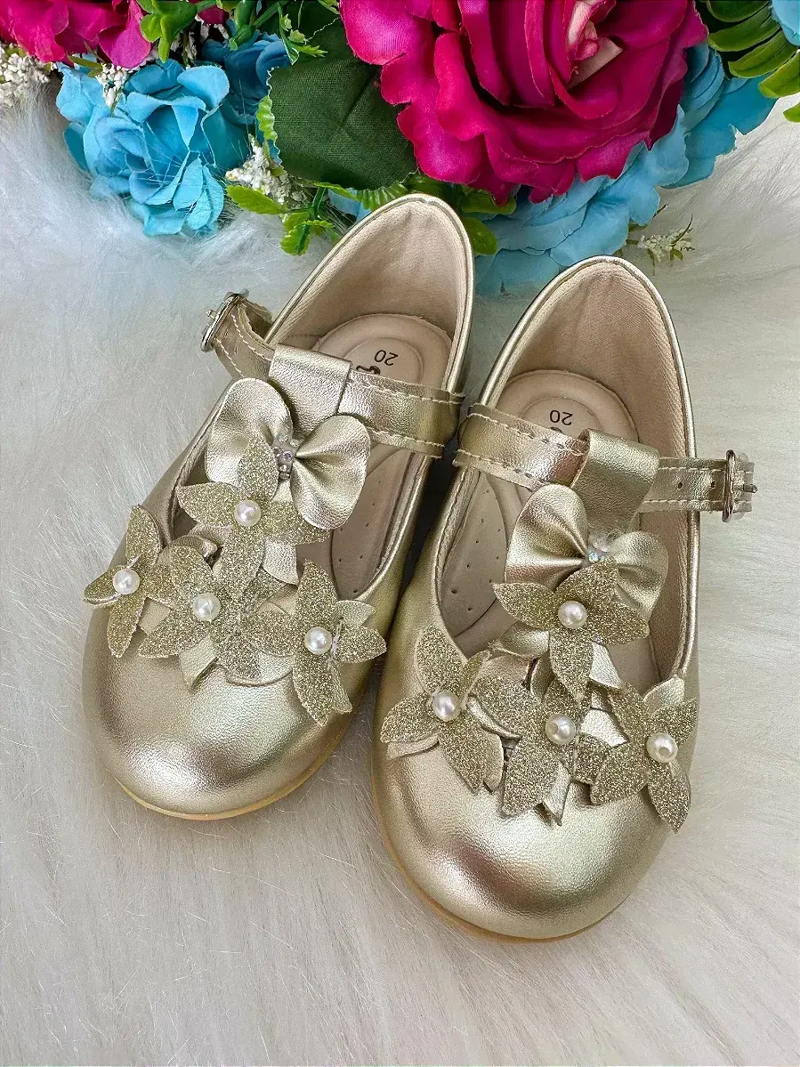 Sapatilha baby dourado, foto 2