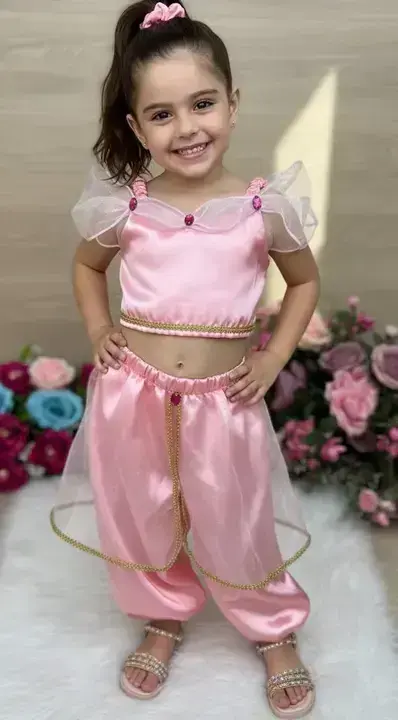 Fantasia princesa jasmine rosa