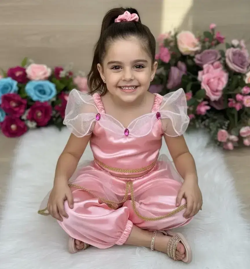 Fantasia princesa jasmine rosa, foto 3