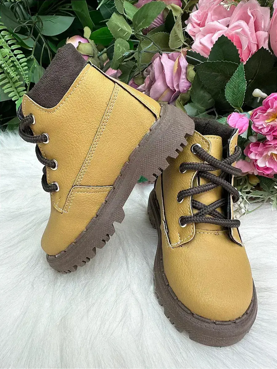 Bota coturno masculina nilqi mostarda, foto 4