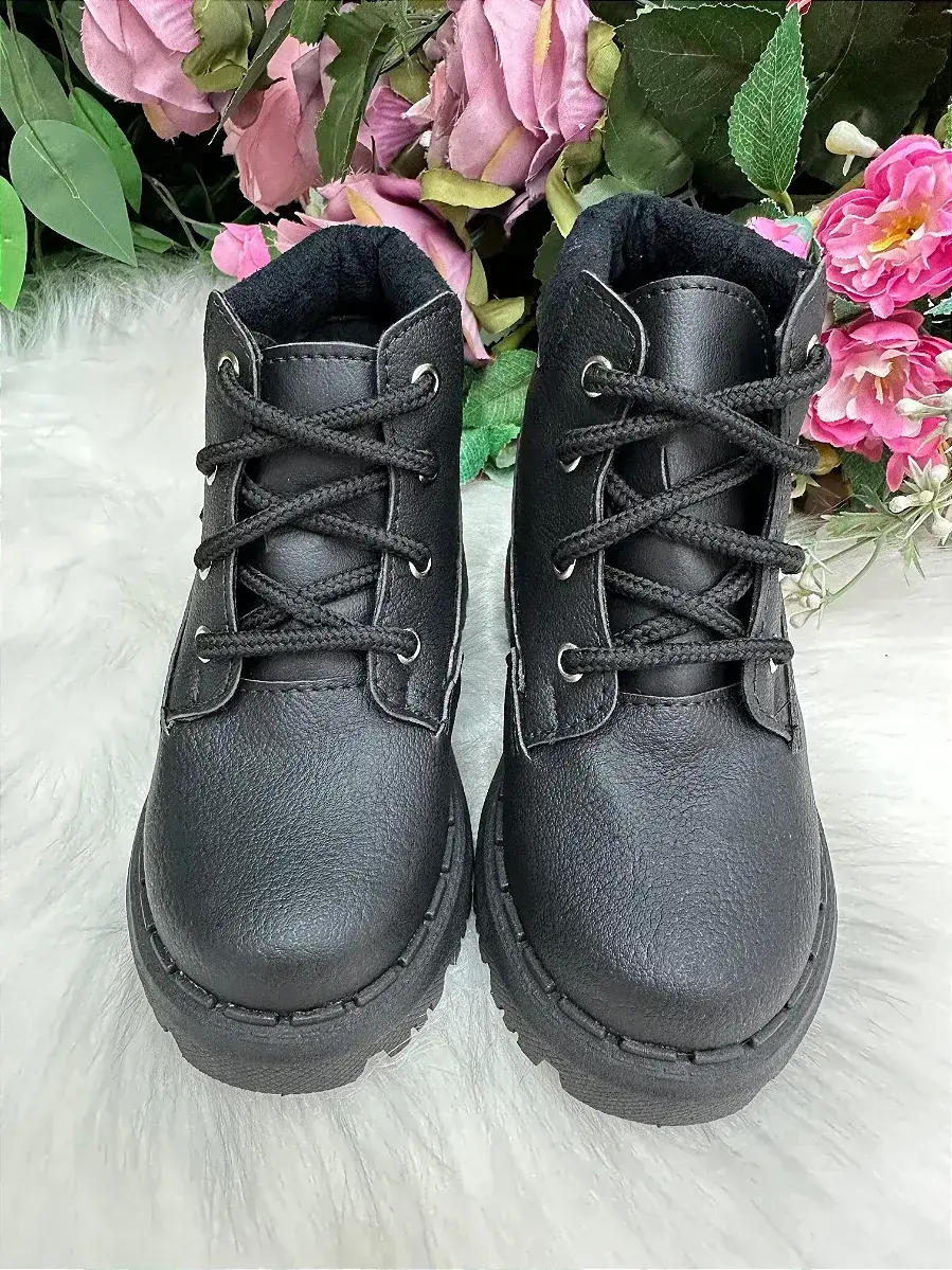 Bota coturno masculina nilqi preto, foto 2