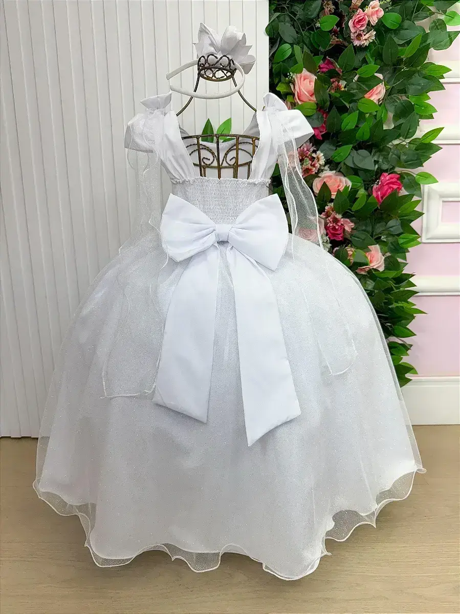 Vestido longo diamante branco, foto 7