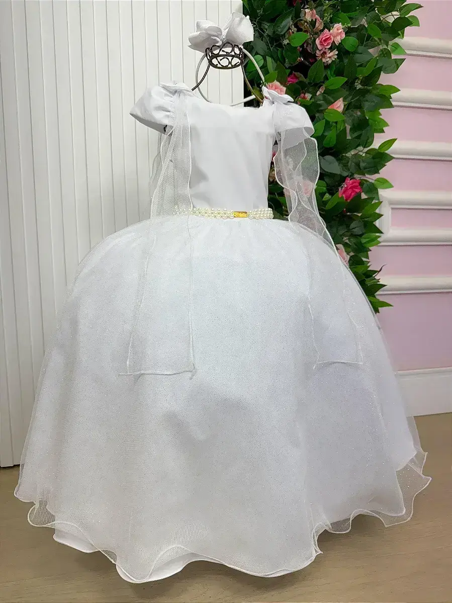 Vestido longo diamante branco, foto 5