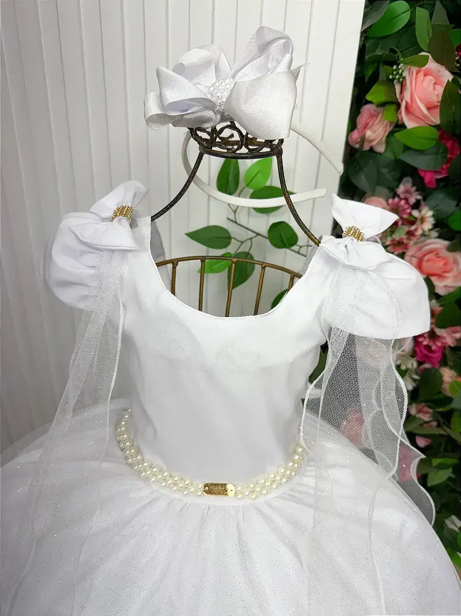 Vestido longo diamante branco, foto 6