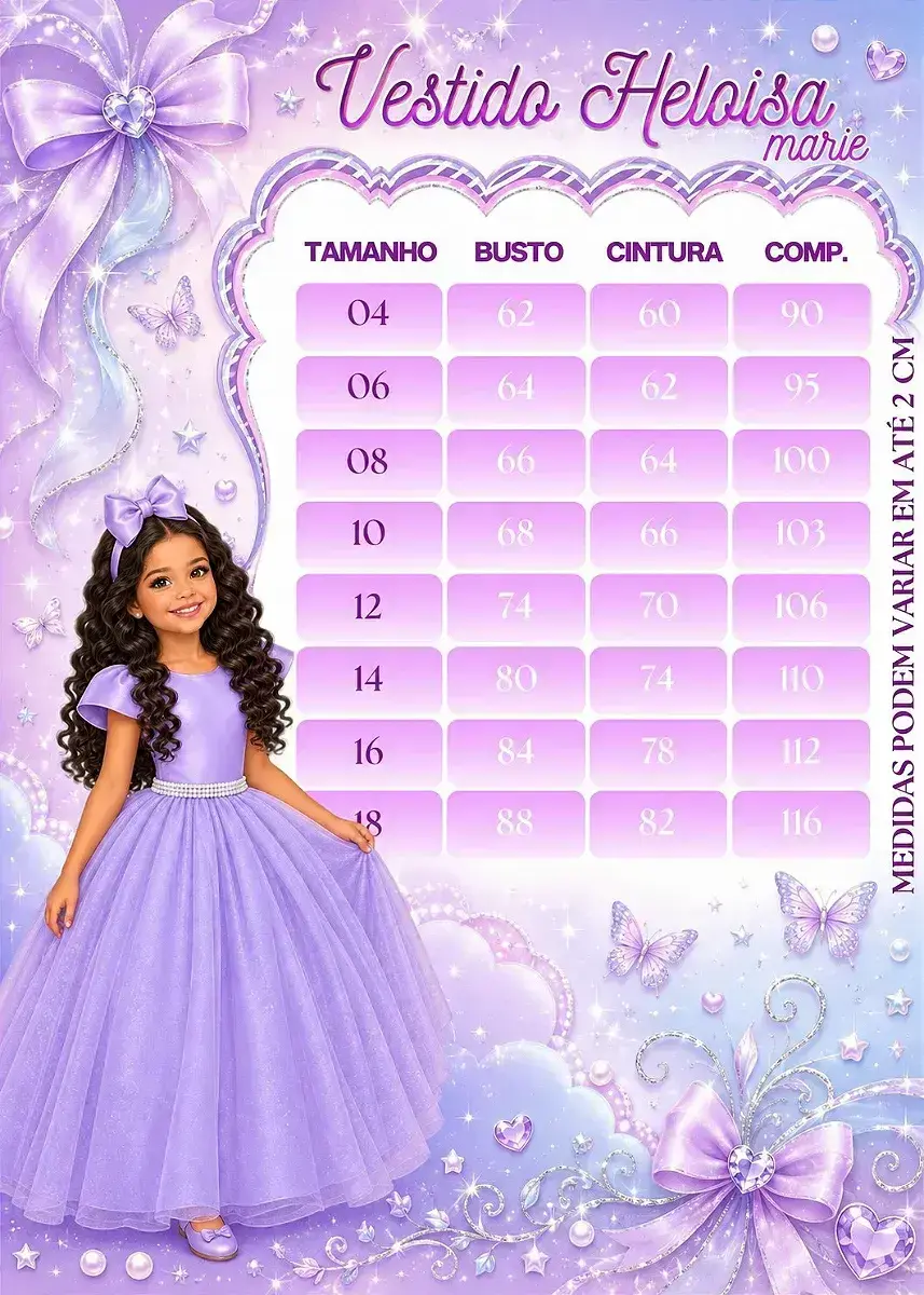 Guia de tamanhos