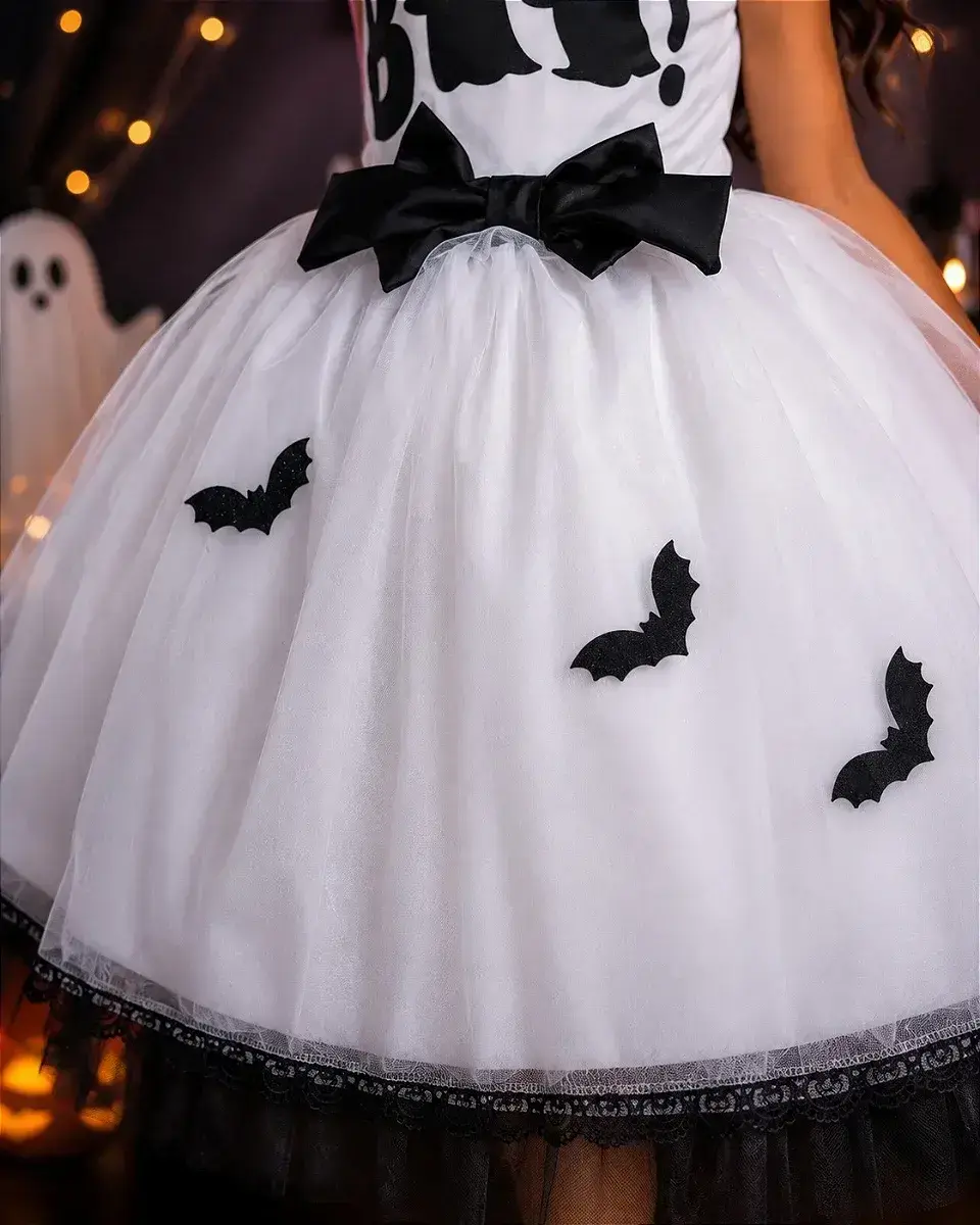 Fantasia vestido boo encantado Halloween, foto 3