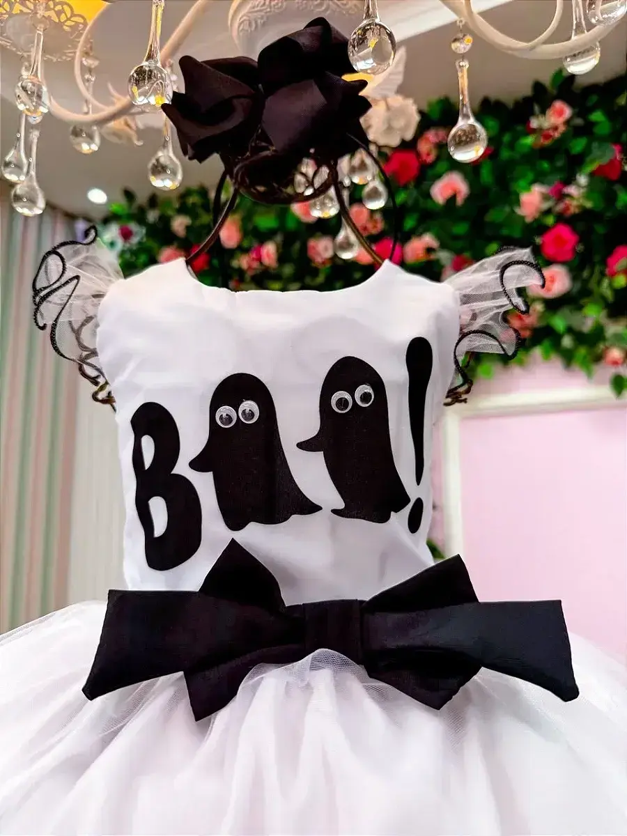 Fantasia vestido boo encantado Halloween, foto 5