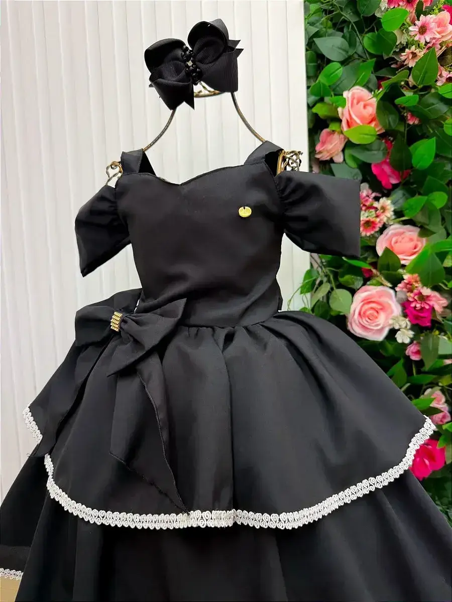 Vestido longo safira preto, foto 6