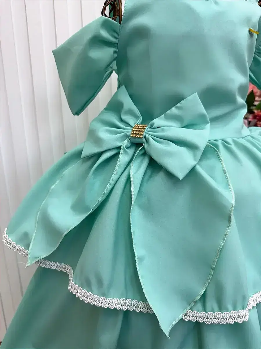 Vestido longo safira verde menta, foto 6