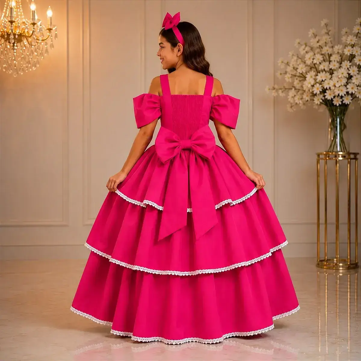 Vestido longo safira pink, foto 2