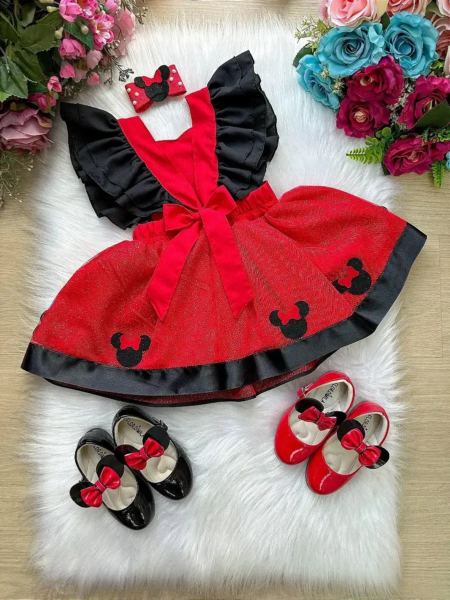 Vestido Minnie vermelho, foto 5