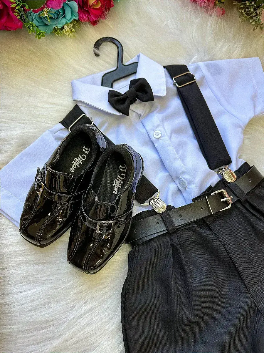 Conjunto social shorts ravi preto, foto 5