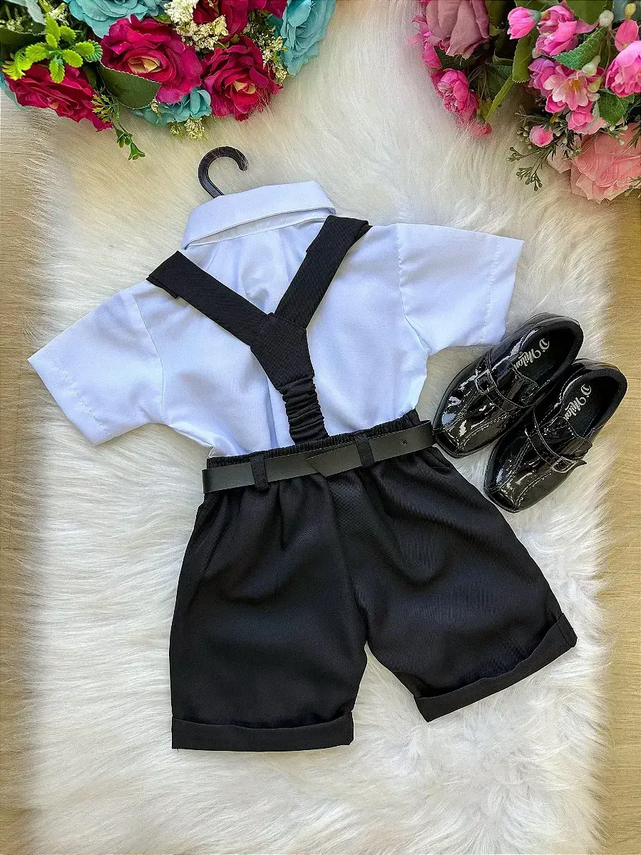Conjunto social shorts ravi preto, foto 6