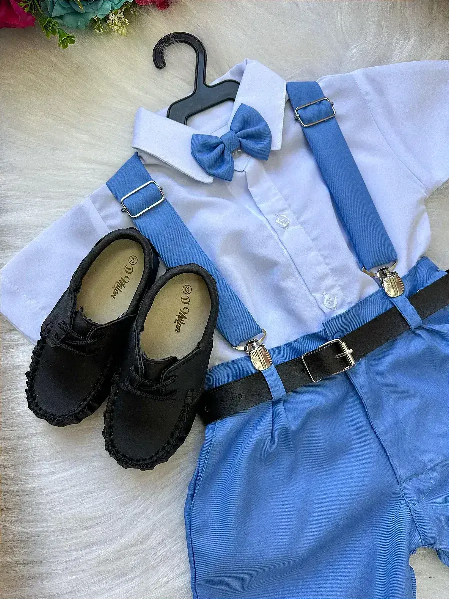Conjunto social shorts ravi azul serenity, foto 4