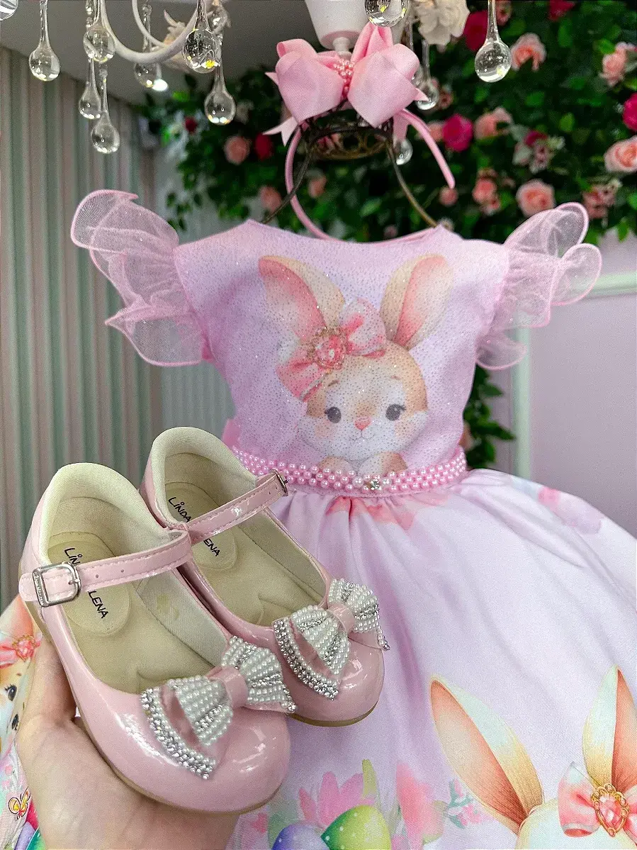 Vestido coelhinho rosa, foto 7