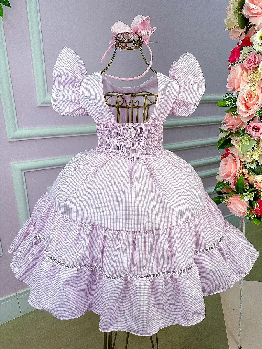 Vestido junino modinha rosa, foto 3