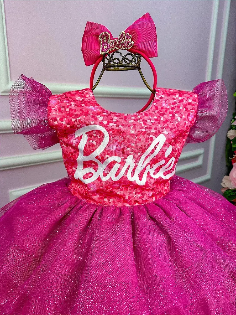 Vestido Barbie luxinho pink, foto 2