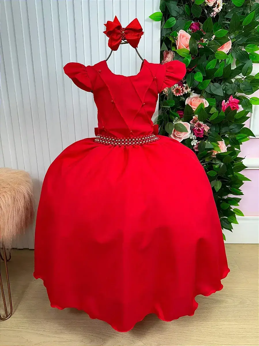Vestido ariane longo vermelho, foto 3