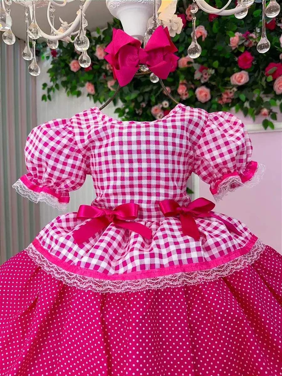 Vestido junino festa stefanny pink, foto 4