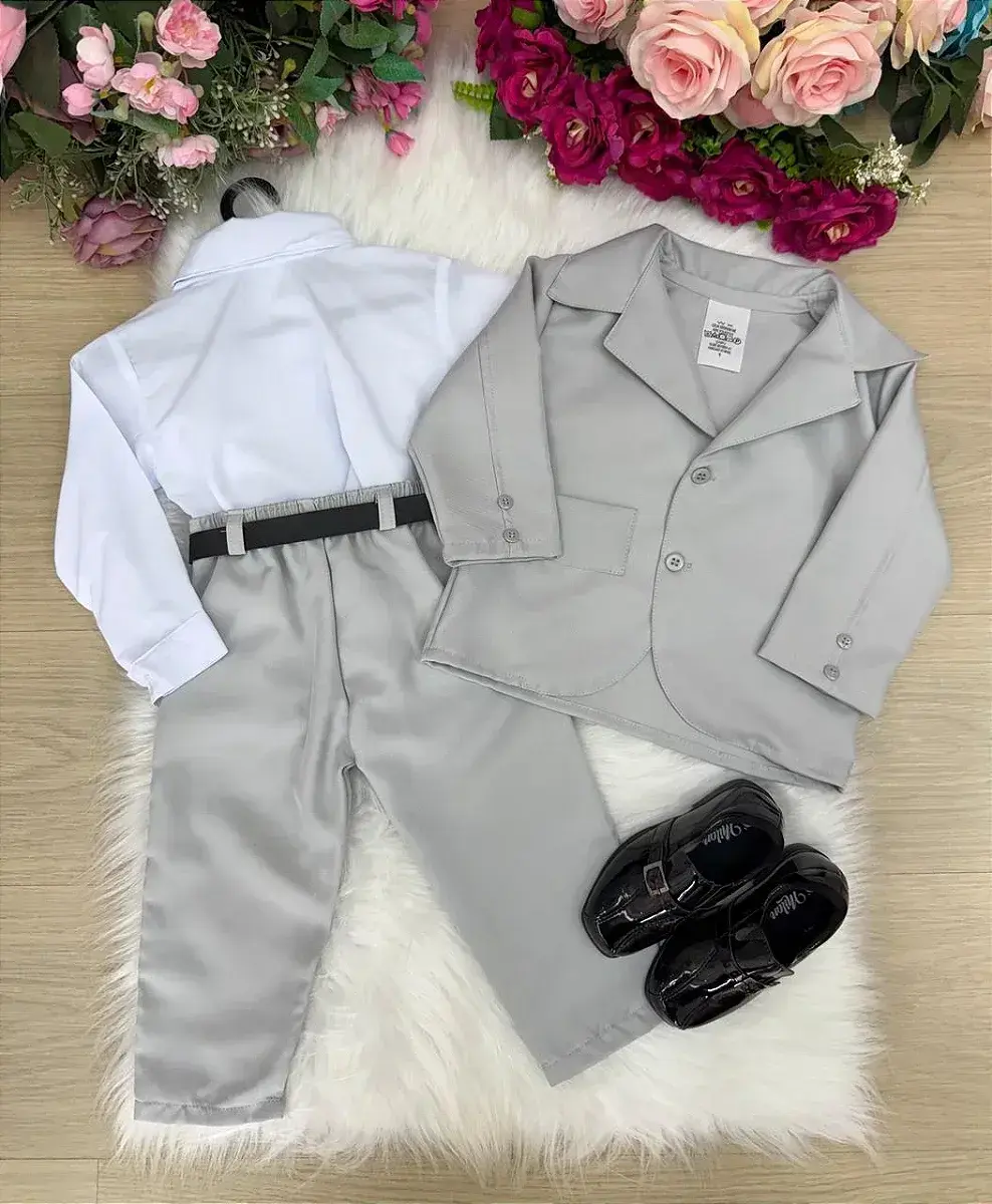 Conjunto social jorge terno cinza claro, foto 5
