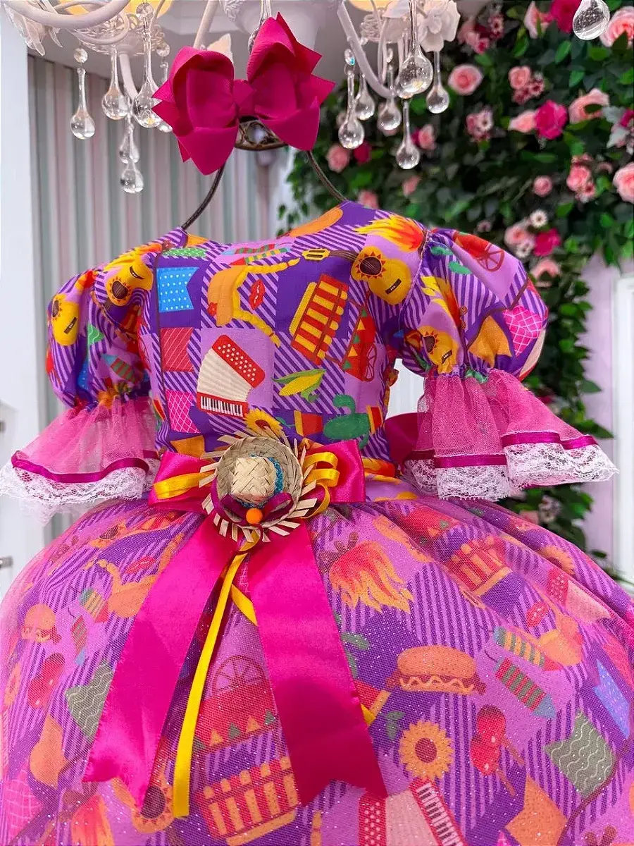 Vestido junino festa luz da fogueira, foto 5