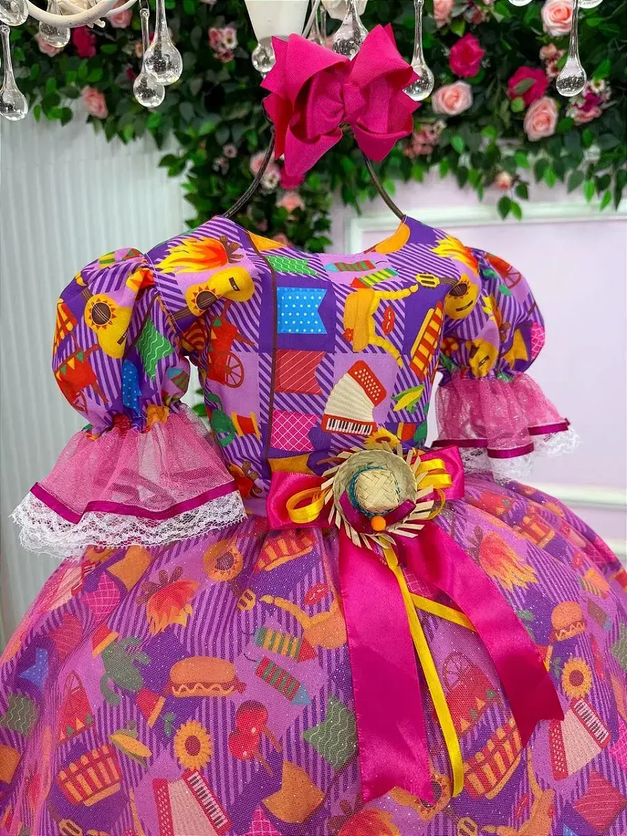 Vestido junino festa luz da fogueira, foto 6