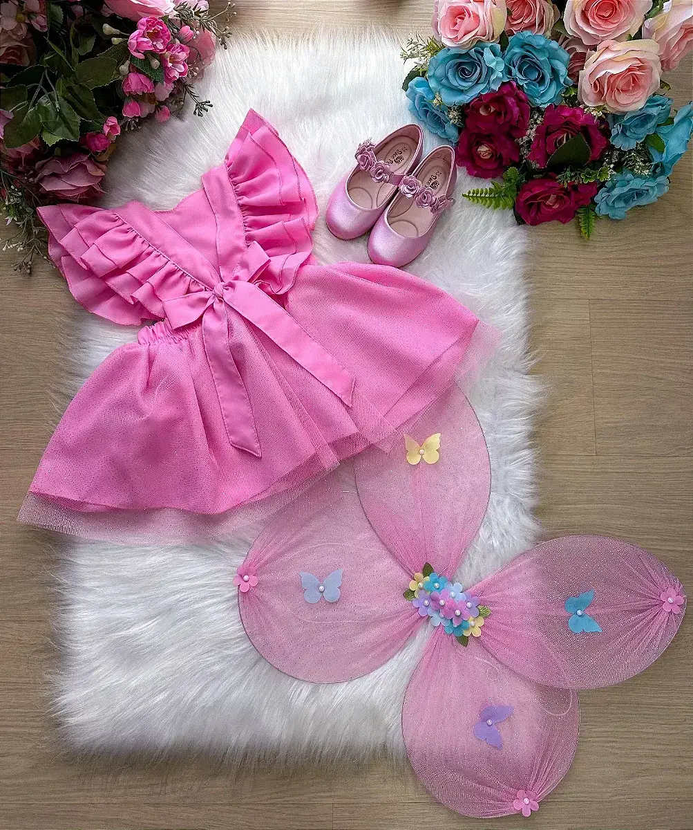 Vestido jardim encantado rosa, foto 6