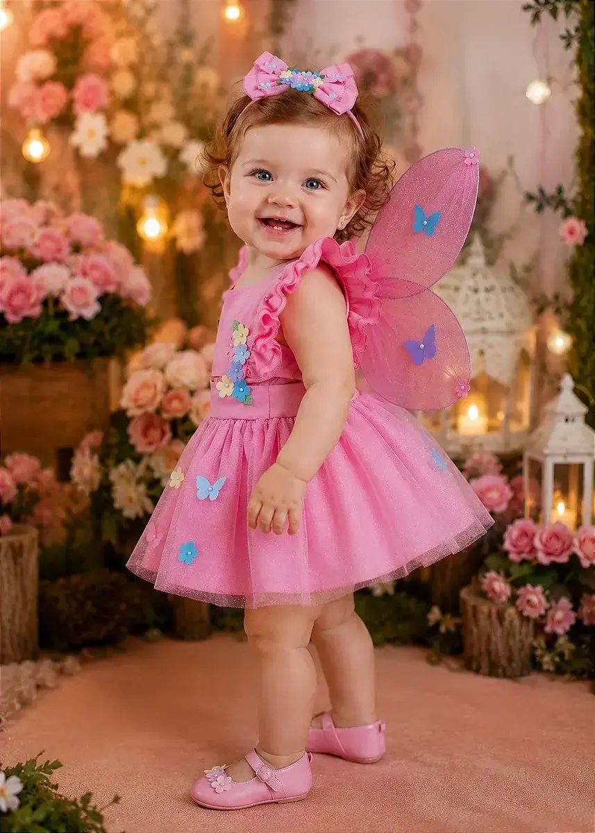 Vestido jardim encantado rosa, foto 2