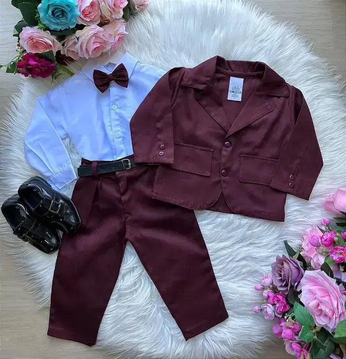 Conjunto social gabriel terno blaizer marsala
