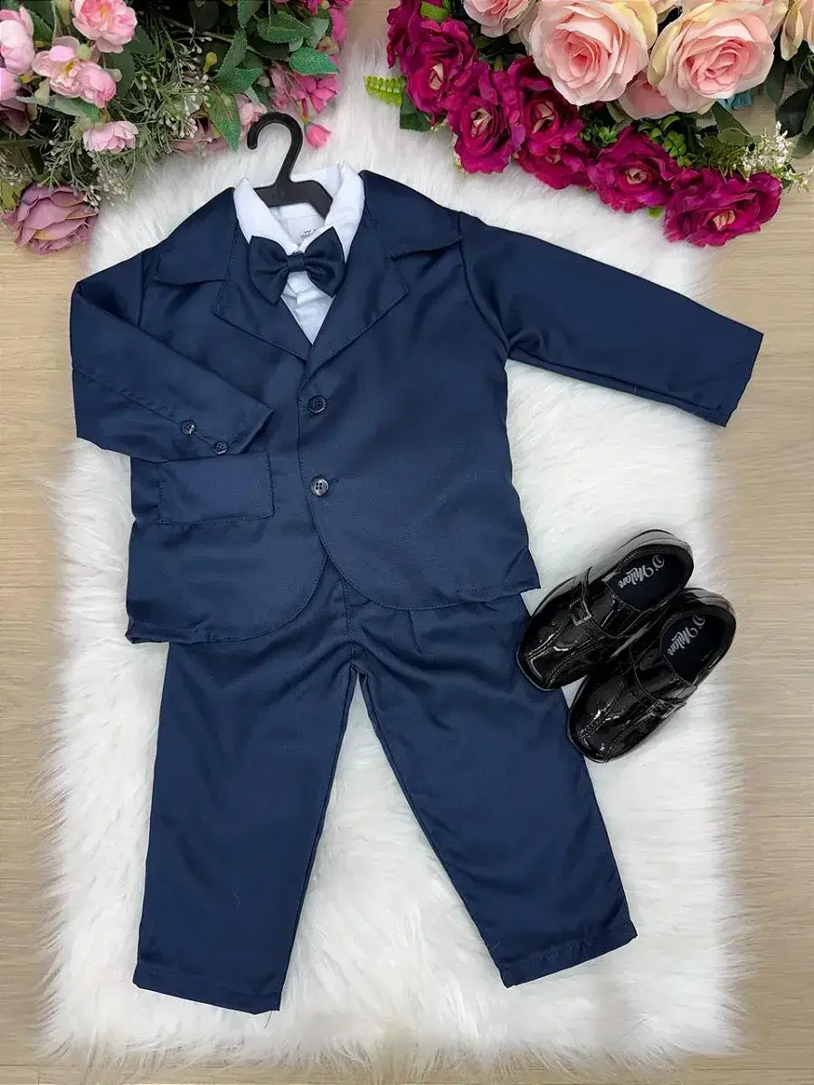 Conjunto social jorge terno azul marinho, foto 3