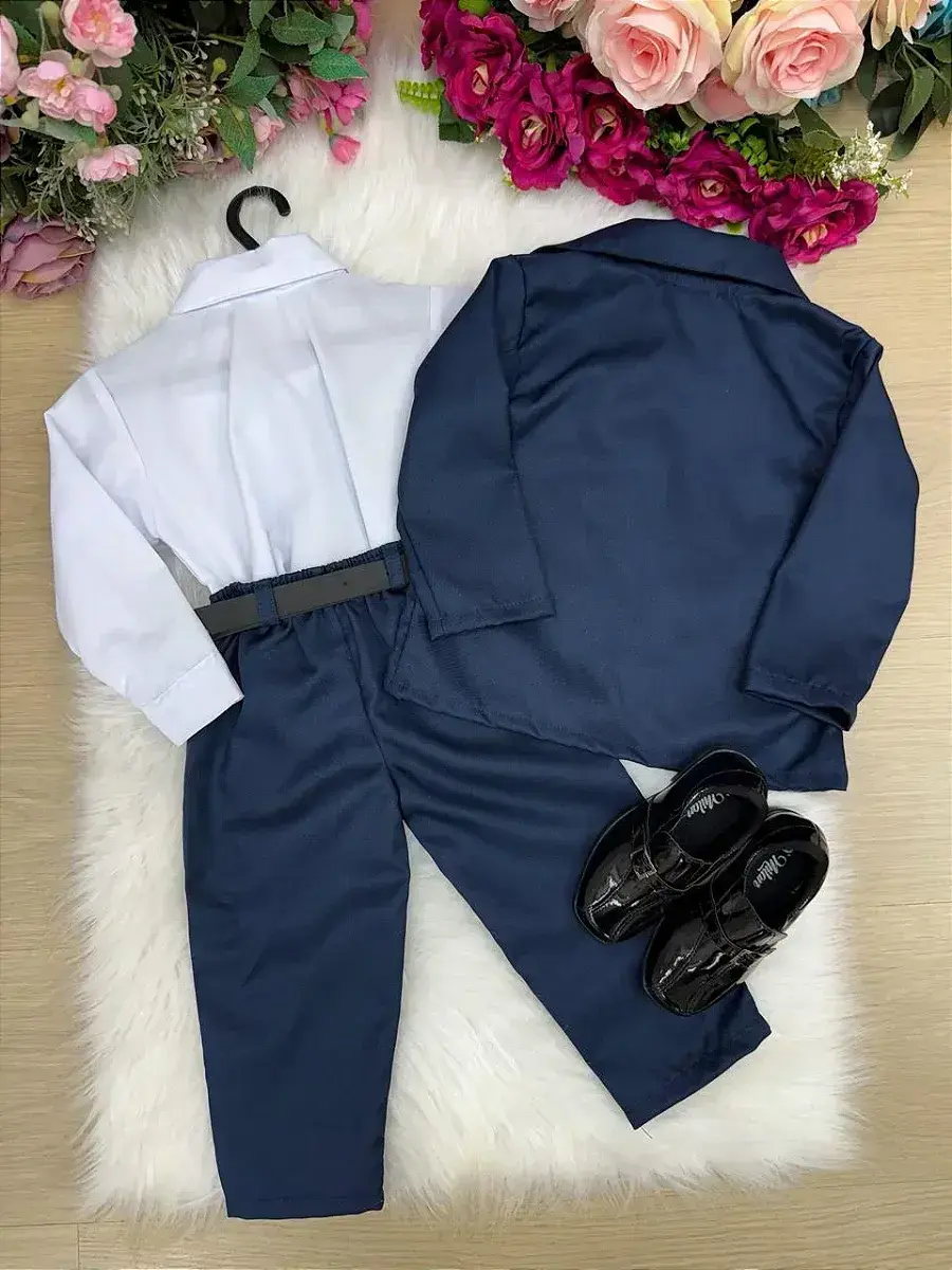 Conjunto social jorge terno azul marinho, foto 6