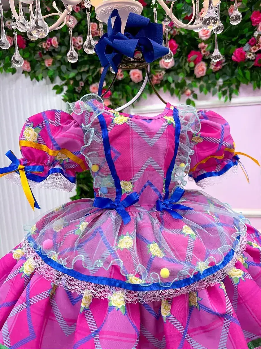 Vestido junino festa estrela do arraiá, foto 4