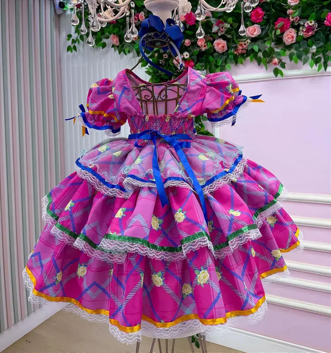 Vestido junino festa estrela do arraiá, foto 6
