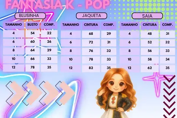 Guia de tamanhos